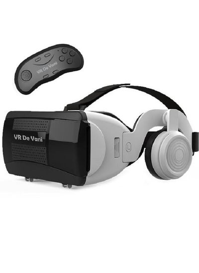 Buy VR Headset by De Vani with Remote Control White Color in Saudi Arabia