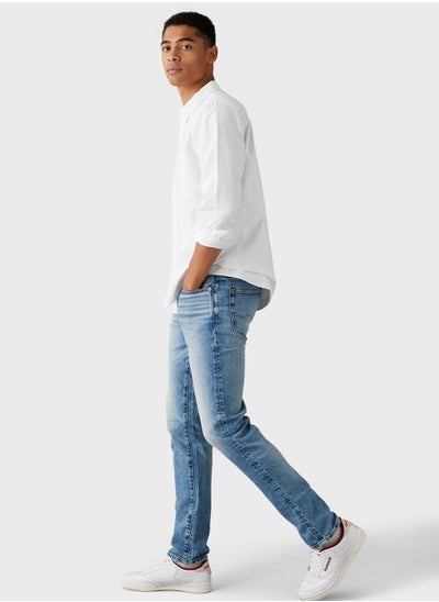 Buy Mid Wash Slim Fit Jeans in UAE