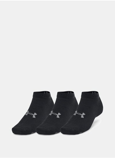 Buy Pack of 3 - Essential Logo Low Ankle Socks in Saudi Arabia