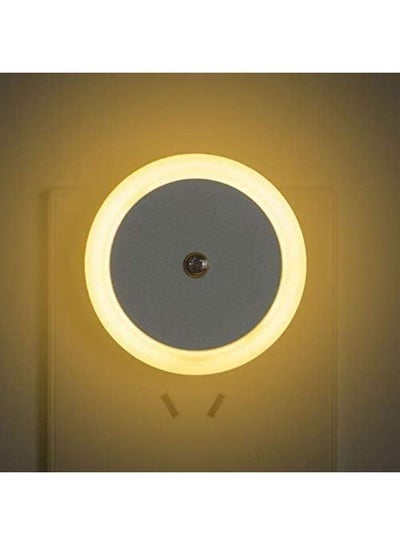 Buy LED-Wall Night Round Light (Plug-in), Smart Dusk to Dawn Sensor, Automatic Night Lights, Suitable for Bedroom, Bathroom, Toilet, Stairs,Kitchen and hallway-UK Plug in UAE