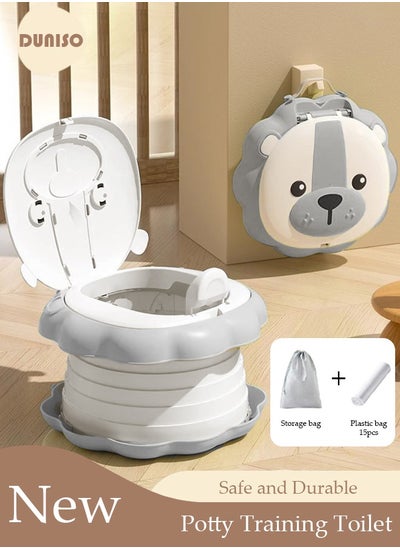 اشتري Folding Potty Training Toilet for Kids, Folding Car potty with Storage Bags, Travel Potty Chair for Kids, Portable Toilet for Camping Outdoor and Indoor في السعودية