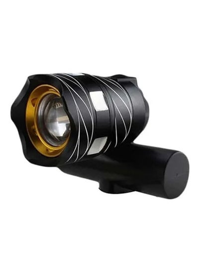 Buy Waterproof LED Flashlight For Bicycle Black in Saudi Arabia