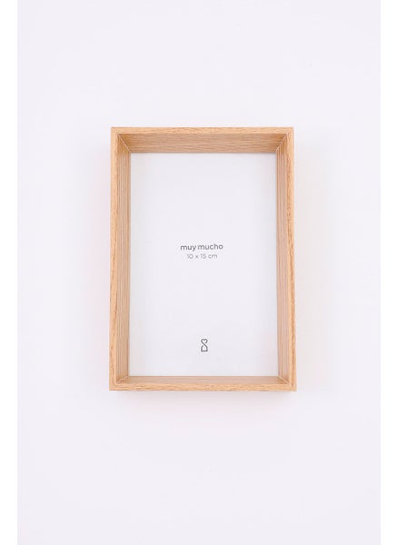 اشتري Wooden Photo Frame 10 L x 15 H x 4 W cm, Tan في الامارات