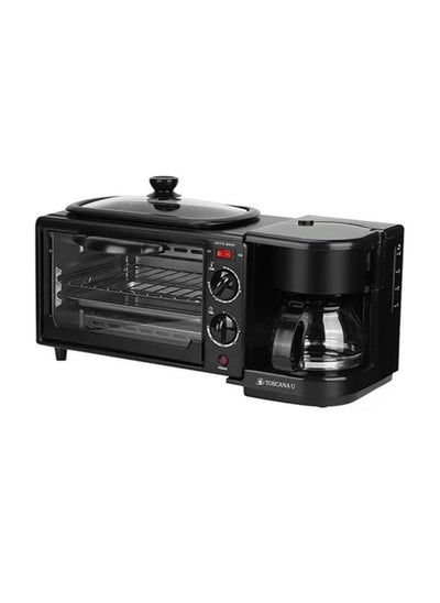 Buy 3-in-1 Breakfast Machine With Multi-Function Oven ST-1242 Black in Saudi Arabia