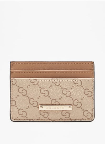 Buy Women's Monogram Print Card Holder in Saudi Arabia