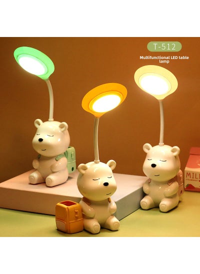 Buy Cartoon LED Desk Lamp Folding Study Light for Kids Bear backpack (backpack with pencil sharpener) in Saudi Arabia