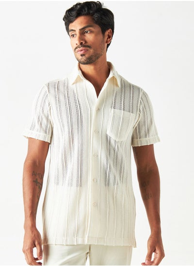 Buy Striped  Regular
  Fit Shirts in Saudi Arabia