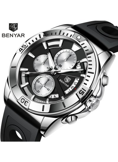 اشتري Watches for Men Watch Quartz Luxury Chronograph Waterproof Watch 5180 في السعودية