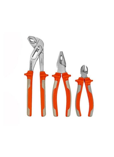 Buy HORUSDY SDY-97611 - Diagonal Cutting Pliers 6",Universal Pliers 8",Water Pump Pliers 10" -  3 Pliers Combo Set in Saudi Arabia