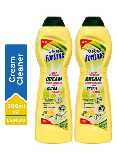 Buy Scouring Cream Lemon Cleaner 500ml Pack of 2 in UAE