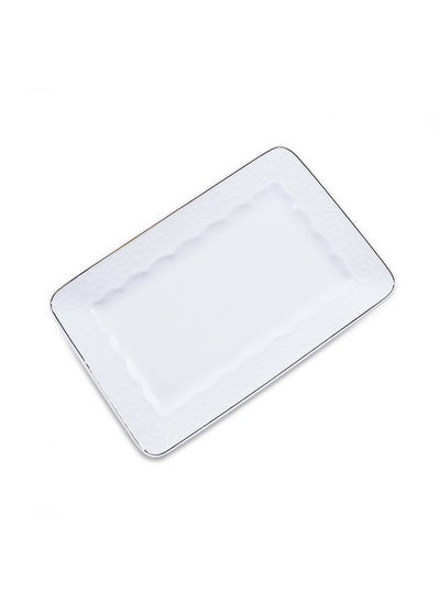 Buy Empire Reactangular Platter 35.5X23.5Cm   White in UAE