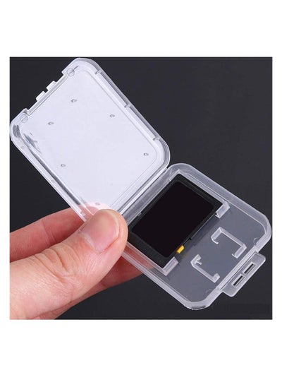 Buy Memory Card Cases Tf Single Card Small White Box Big Card Small White Box Clear Plastic Memory Card Case for SD Micro SD T flash Card 10pcs in Saudi Arabia