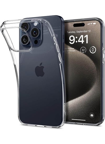 اشتري Liquid Crystal for iPhone 15 Pro Max Case Cover - Crystal Clear في الامارات