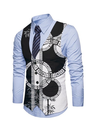 Buy New Fashionable Personalized Printed Men's Suit Vest in UAE