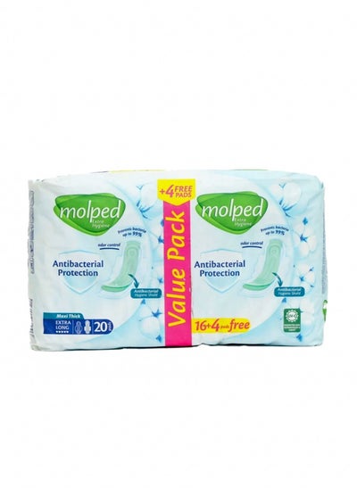 Buy Extra Hygiene Feminine Pads 20-Pieces, Extra Long in Saudi Arabia