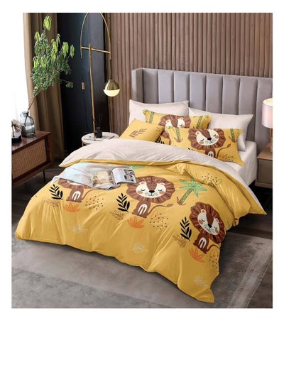 Buy 4 Pieces Set Cartoon Character Single Size Comforter Set 160 X 210 Cm Fitted Sheets Size 120 X 200cm in UAE