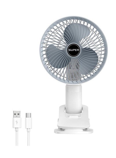سعر Rechargeable Clip Fan 360°Rotation Handheld Desk Cooling Fan 3