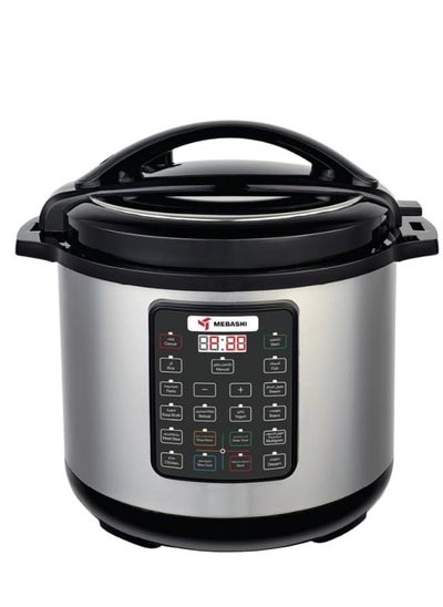 Buy MEBASHI Japan 1600W 12L Digital Electric Pressure Cooker 13-in-1 Multi-Function Cooker with Over 10 Safety Features - (1600W) Black (ME-PC812) in UAE