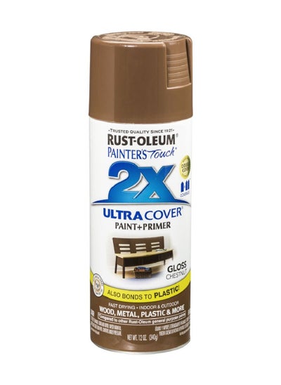 Buy RustOleum PT 2X Ultra Cover Gloss Chestnut 12Oz in UAE