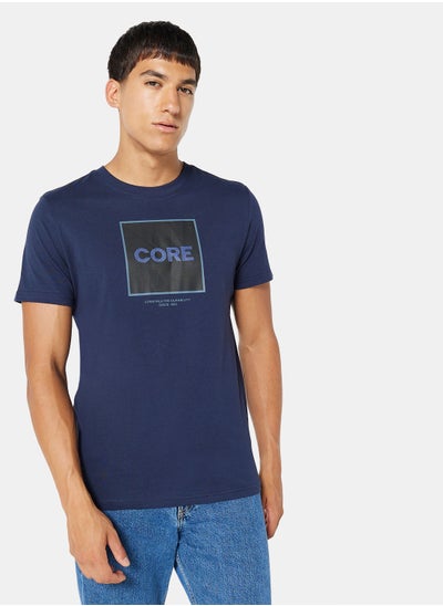 Buy Tech Core Logo Crew Neck T-Shirt in UAE