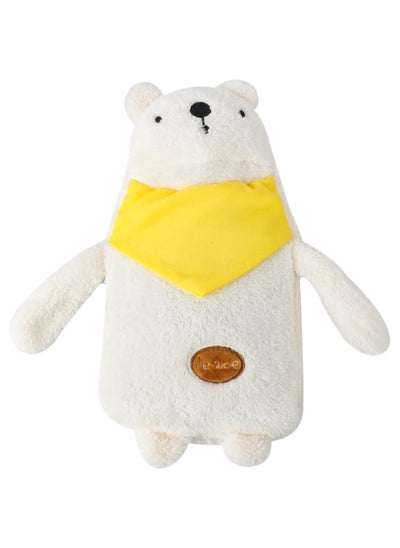 Buy Hot Water Bottle with Cover Warm Water Bag 1 Litre Hot Water Bag Premium Natural Rubber Hot Water Bag with Comfortable and Cute Plush Rabbit Insulation Bag for Back Neck Legs in UAE