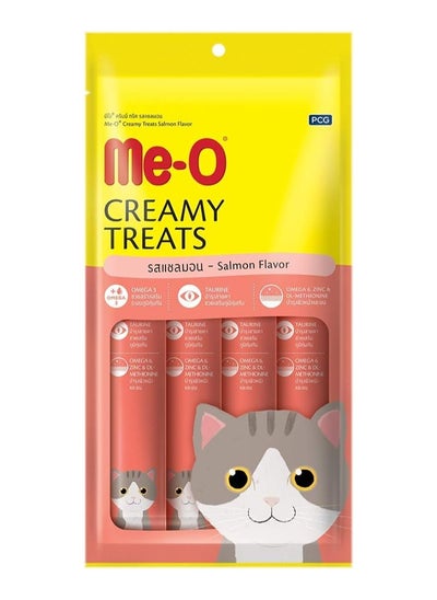 Buy Creamy CAT Treats Salmon Flavor Pack of 12 in UAE