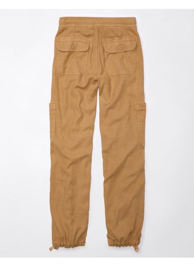 Buy AE Dreamy Drape Linen-Blend Baggy Wide-Leg Cargo Pant in Egypt