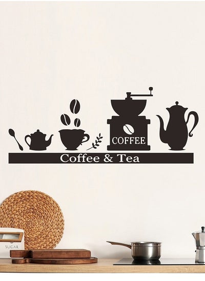 Buy Coffee Cup Teapot Coffee Shop Tea Room Landscaping Decorative Wall Stickers in UAE