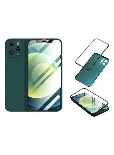 اشتري 360 case for iPhone 11 Pro Max (protective case + transparent screen) Green في مصر
