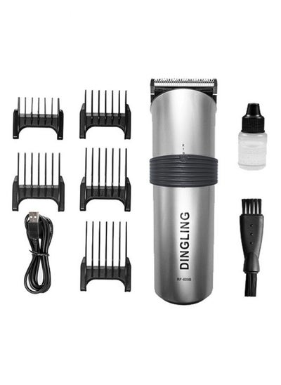 Buy Professional Electric Hair Clipper & Men's Shaving Multifunctional Hair Trimmer with Blade RF-609B Silver in Saudi Arabia