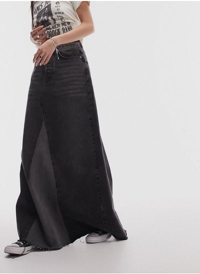 Buy High Waist Denim Skirt in UAE