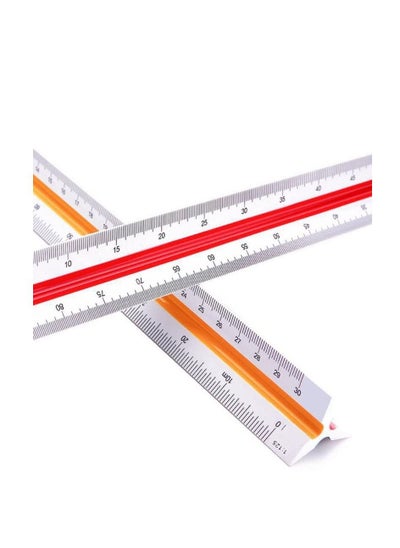 اشتري Architectural Scale Ruler, Triangular Ruler for Drafting Students Blueprint Engineers Architects Scale في الامارات