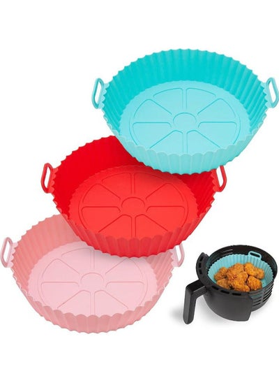 Buy 3-Piece Silicone Air Fryer Molds Easy to use and clean in Egypt