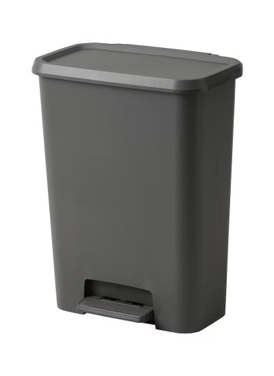 اشتري Waste Pedal bin, dark grey, 50 l في الامارات