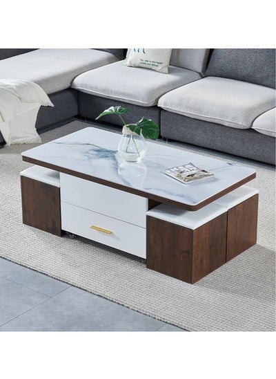 اشتري Multifunctional Adjustable Height Modern Dining Table Set Coffee Table Set في الامارات