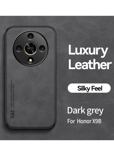 Buy Case for Honor X9b 5G 6.78 inch Cover Bumper Built-in Metal Plate Dark Grey in Saudi Arabia