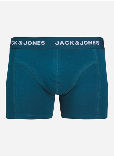 Buy Pack of 5 - Logo Waistband Detail Trunks in Saudi Arabia