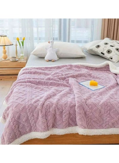 Buy Comfy Soft & Fluffy Sheep Blanket 200 X 230 Cm in UAE