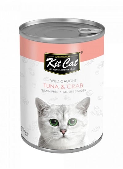 Buy Kitkat wet food with tuna and crab 400g in Saudi Arabia