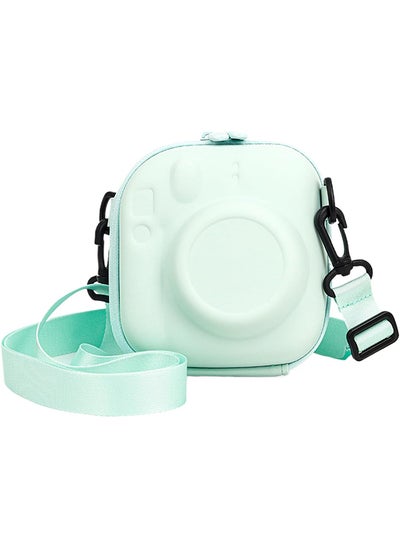 اشتري Universal Protective Camera Case for Fujifilm Instax Mini 12 11 9 8 SE 7+ 40, Instant Camera Bag Hard EVA Case with Shoulder Strap- Mint Green في الامارات