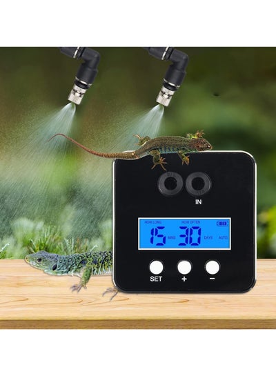 Buy Humidifiers Mister Fogger with Timer for Reptile and Plant, Reptile Terrarium Misting System with 360° Adjustable Misting Nozzles, Tank Accessories for Crested Gecko Snake Ball Python Leopard Gecko in UAE