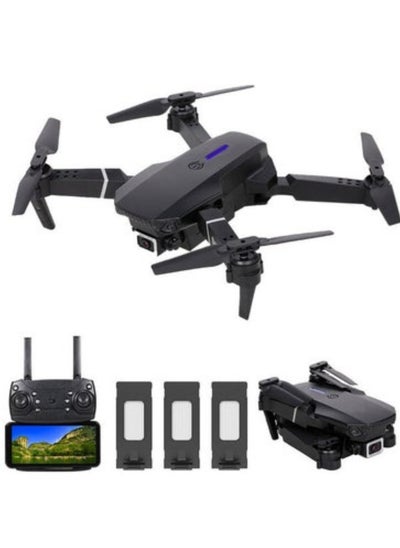 Buy LS-E525 WiFi FPV 4K Camera Drone Headless Mode Dual Camera Drone 3 Batterires Black Suitable for Beginners and Kids in UAE