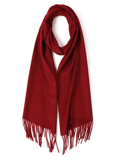 اشتري Solid Color Soft And Comfortable Wool Scarf في الامارات