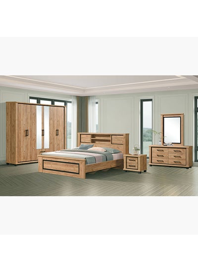 Buy Belfort 5-Piece King Bedroom Set 224.5 x 120 x 207 cm in Saudi Arabia