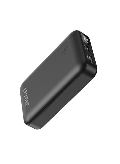 Buy PowerBank 10000mAh, Fast Charging with USB-A PD22.5W and USB-C PD20W - Black in Saudi Arabia