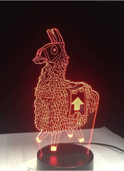 اشتري Beauty Remote Control Gift Llama 7/16 Colors Touch Table Desk Light LED Lava Lamp Acrylic Illusion Room في الامارات