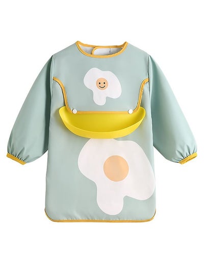 Buy Cartoon Baby Aprons Lovely Infant Water-proof Smock with Bib in UAE