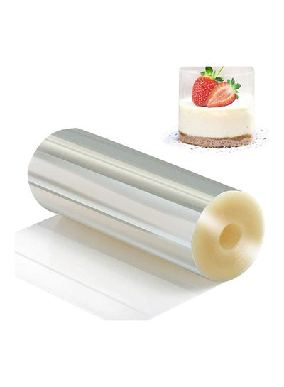 Buy Cake Collars 16cm x 10m Clear Acetate Strips Transparent Roll Mousse Collar for Chocolate Baking Decorating Tool in Saudi Arabia