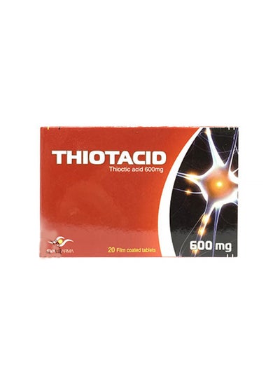 Buy Thioctic Acid Tablets, 600 Mg 20 Count in UAE