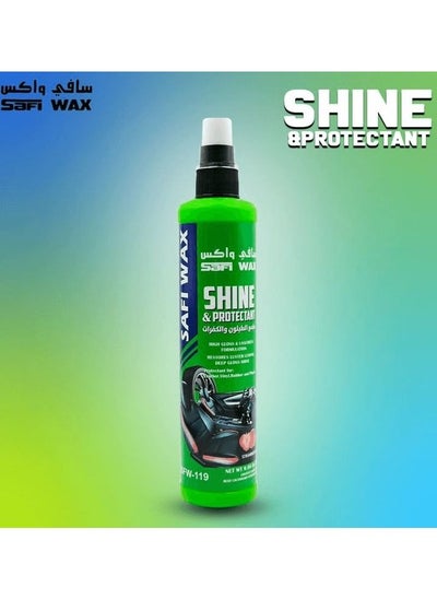 Buy SAFI WAX SFW-119 Car Shine And Protectant 285ml For Leather Vinyl Rubber Plastic, Restoration And High Gloss in Saudi Arabia